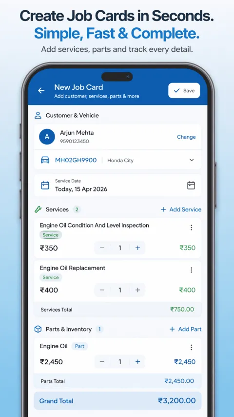 GST-compliant invoice with CGST and SGST split